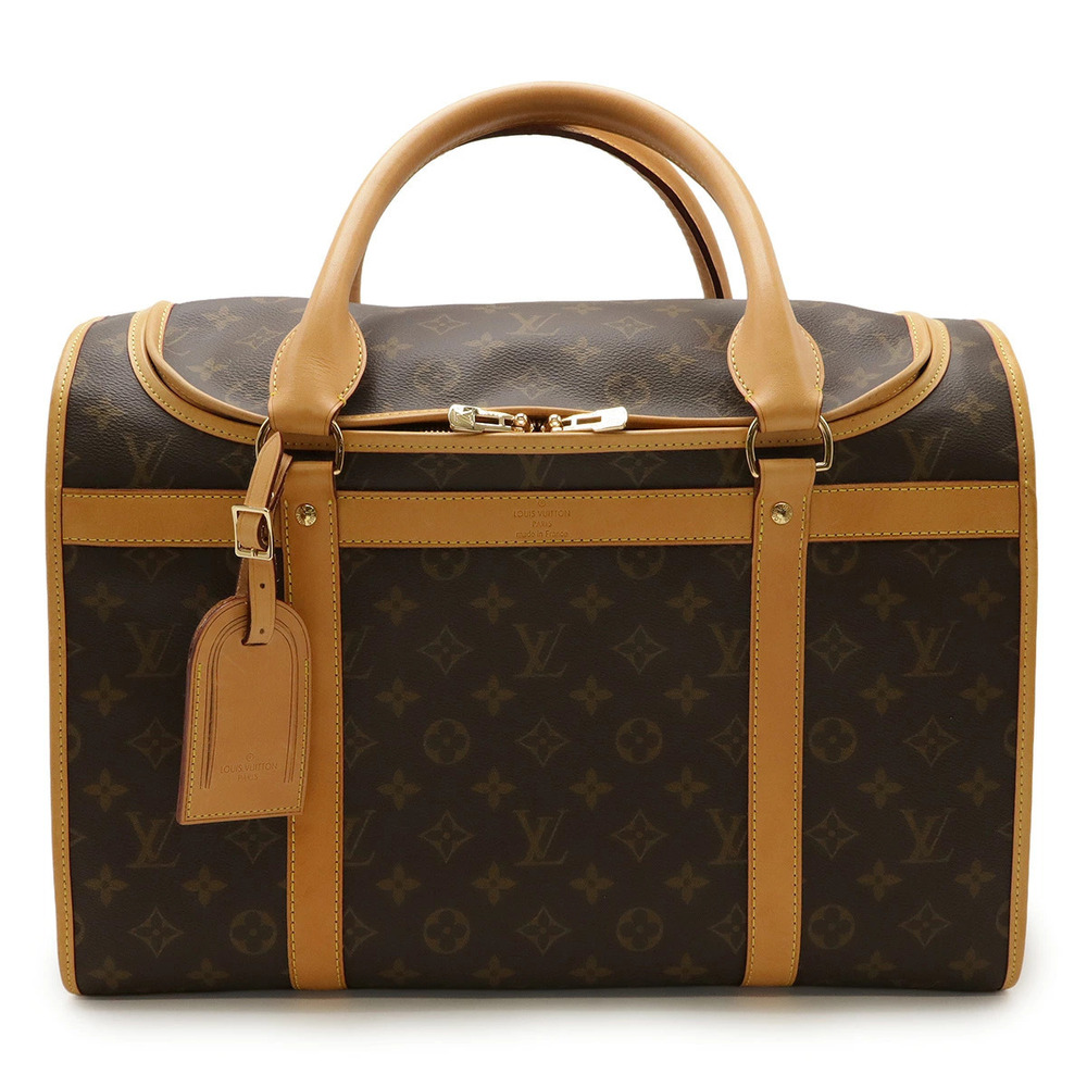 LOUIS VUITTON Monogram Sac Chien Dog Carrier Bag Pet Boston